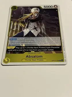 Absalom Rare (R) OP14-100 The Azure Sea's Seven English Foil - Image 3