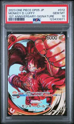 2023 ONE PIECE JPN OP05-AWAKENING OF THE NEW ERA #012 MONKEY D. LUFFY PSA 10 - Image 1