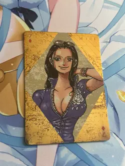Official One Piece Jump Gold Playing Card Mint - Nico Robin Seven of Diamonds - Image 1