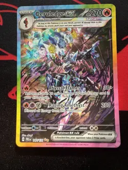 Pokemon Ceruledge EX TCG Prismatic Evolutions Sir Holo Card 147/131 NM Condition - Image 1