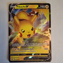 Pikachu V 043/185 Vivid Voltage NM Ultra Rare Pokemon Card - Image 3