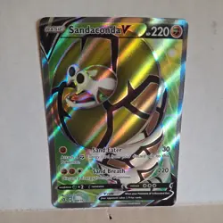 Sandaconda V Full Art 184/192 Rebel Clash Pokemon Card - NM - Image 1