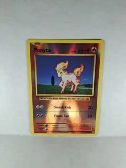 Pokemon TCG Ponyta Card 19/108 XY Evolutions Reverse Holo Near Mint - Image 1
