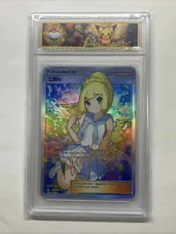Lillie Pikachu Graded Pokemon 2024 Holo Foil Slab Card Waifu Signed Conserve Hot - Image 1