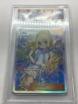 Lillie Pikachu Graded Pokemon 2024 Holo Foil Slab Card Waifu Signed Conserve Hot - Image 3
