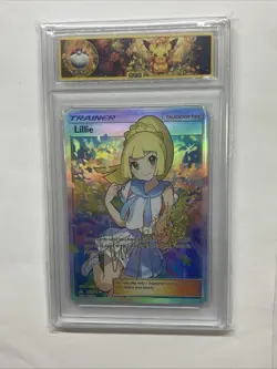 Lillie Pikachu Graded Pokemon 2024 Holo Foil Slab Card Waifu Signed Conserve Hot - Image 4