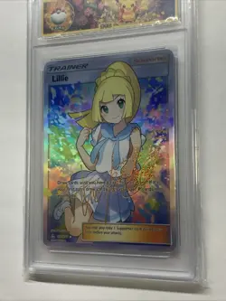 Lillie Pikachu Graded Pokemon 2024 Holo Foil Slab Card Waifu Signed Conserve Hot - Image 5