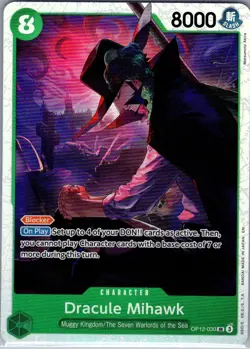 Dracule Mihawk OP12-030 SR English Legacy of the Master - One Piece Card - NM - Image 1