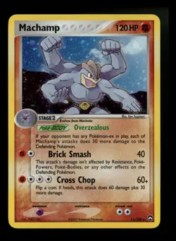 Machamp 11/108 EX Power Keepers 2007 Holo Rare Pokemon Card TCG - Image 1