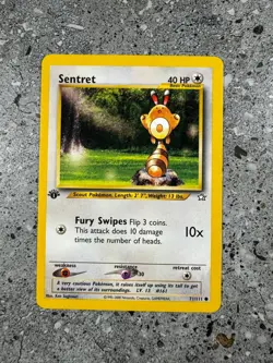 Pokemon TCG Cards 1st Edition Sentret 71/111 Neo Genesis - Image 1