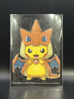2015 Mega Tokyo Poncho Pikachu Individual Card Sleeve Pokemon Center Japan - Image 1