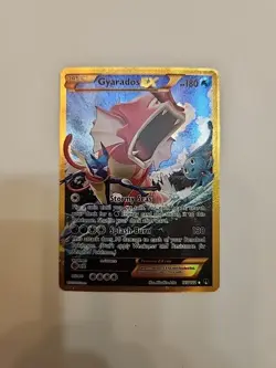 Pokemon Gyarados EX Secret Rare Full Art Holo Breakpoint 123/122 180 HP TCG Card - Image 1