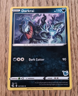 Pokemon TCG Card Darkrai 167/264 Fusion Strike 2021 - Image 1