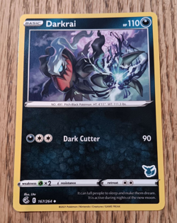 Pokemon TCG Card Darkrai 167/264 Fusion Strike 2021 - Image 2