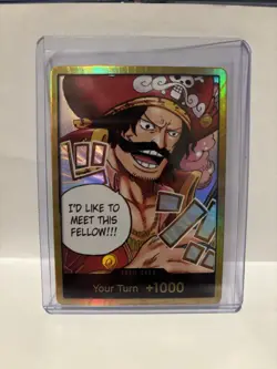 DON!! Card (Gol.D.Roger) (Gold) Carrying On His Will Foil Near Mint! - Image 1