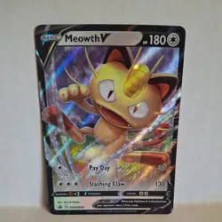 Meowth V SWSH004 SWSH: Sword & Shield Promo Cards Holo - Image 1