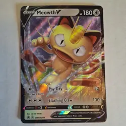 Meowth V SWSH004 SWSH: Sword & Shield Promo Cards Holo - Image 3