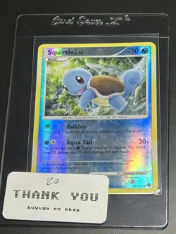 Squirtle 112/132 Reverse Holo Secret Wonders Pokemon Card 2007 - Image 3