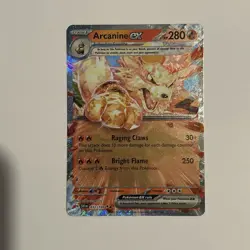 Arcanine EX 032/198 Scarlet & Violet Base Set Double Rare Pokemon TCG Card - Image 1