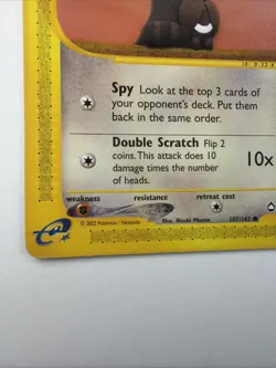 Sentret 107/147 Aquapolis LP Normal Vintage 2002 Pokemon TCG - Image 3