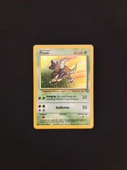 Pokemon TCG Pinsir 9/64 Jungle Set Holo Rare Unlimited WOTC Vintage - Image 1