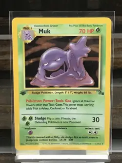 1st Edition Muk Holo Fossil Set Pokemon 1999 Never Played! - Image 1