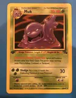 1999 | Pokemon Fossil | Muk 1st Edition Non-Holo | 28/62 - Image 1