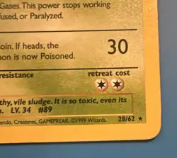 1999 | Pokemon Fossil | Muk 1st Edition Non-Holo | 28/62 - Image 3