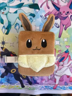 Plush Deck Case Eevee Officially Licensed Pokemon Card Game Scarlet & Violet - Image 1