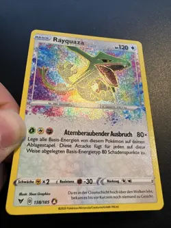 Rayquaza 138/185 Holo Amazing Rare Pokemon TCG Farbenschock VIV 2020 NM Deutsch - Image 3