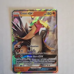 Pokemon TCG Entei GX 10a/73 Wave Holo Promo Legends of Johto GX Collection - Image 3