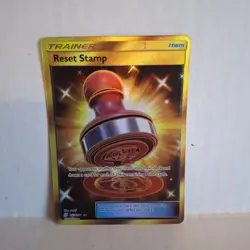 Near mint Reset Stamp - 253/236 - Secret Rare Unified Minds Pokemon - Image 3