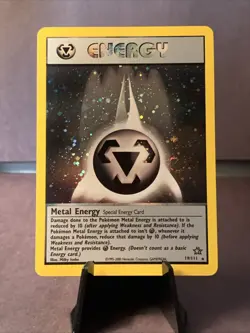 Pokemon TCG Metal Energy 19/111 Neo Genesis Holo Rare 2000 WOTC VTG NM Swirl - Image 1
