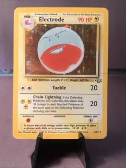 Pokemon TCG Electrode 2/64 Jungle Set Unlimited Holo Rare WOTC VTG 1999 MP - Image 1