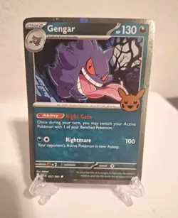 Pokemon TCG Gengar Cosmos Trick or Trade 2024 NM - Image 1