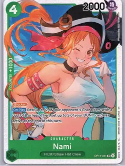 Nami OP14-031 (SR) The Azure Sea’s Seven One Piece TCG English Super Rare - Image 1