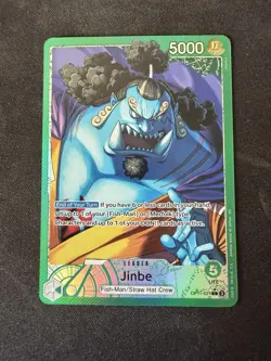 One Piece Jinbe OP11-021 Alternate Art Leader Holo English NM - Image 1