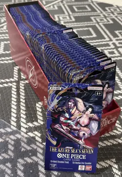 One Piece: OP-14 The Azure Sea’s Seven - Sleeved Booster Packs - Lot of 50 - Image 1