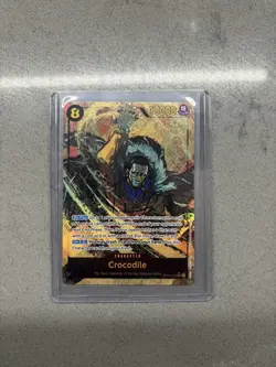 Crocodile OP14-120 Alternate Art The Azure Sea's Seven Sec One Piece Alt Secret - Image 1