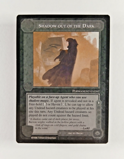 Shadow Out Of The Dark - Middle Earth CCG card (1996 ICE) MECCG Dark Minions - Image 1