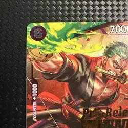 One Piece English Roronoa Zoro Foil Winner Card P-045 - OP06 Pre-Release - Image 3