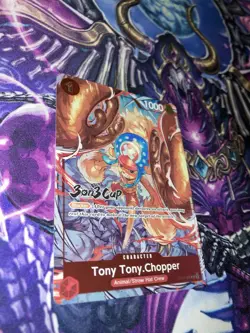 One Piece Card Game Tony Tony Chopper 2023 3on3 Cup Participant Promo NM English - Image 1