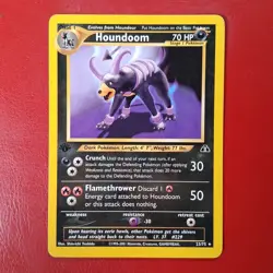 Houndoom 23/75 Neo Discovery Regular FIRST EDITION Pokemon Card - Image 1