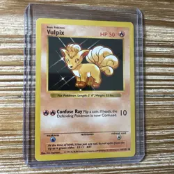 Pokemon Card Vulpix Base Set 68/102 SHADOWLESS HP-DMG - Image 1