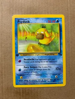 1st Edition Psyduck 53/62 Fossil Set - Common Pokemon Card - NM/Mint - Image 1