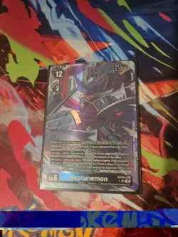 Digimon Card Game Neptunemon BT24-030 SR Alternate Art NM - Image 1