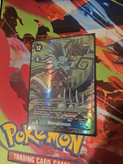 Digimon Card Merukimon BT24-051 SR Alternate Art Time Stranger - Image 1