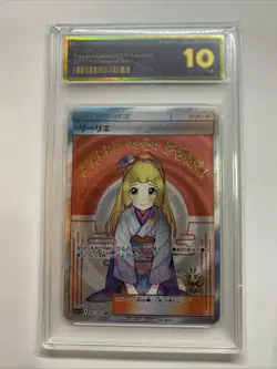 Pokemon Center Girl Happy New Year Slab Graded Card Holo Foil Anime 10 Pristine - Image 1