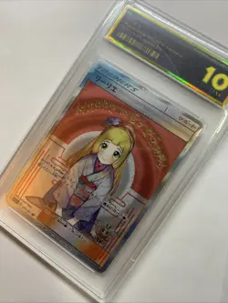 Pokemon Center Girl Happy New Year Slab Graded Card Holo Foil Anime 10 Pristine - Image 3