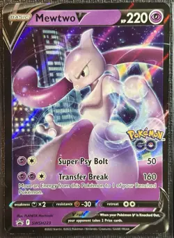 Pokemon TCG • 3x Card Lot • Mewtwo V SWSH223, Mewtwo V 030, Mewtwo 052 • LP-MP - Image 5